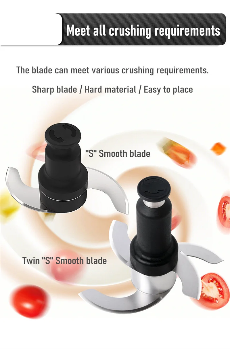 Настольная мясорубка для резки овощей 5 л