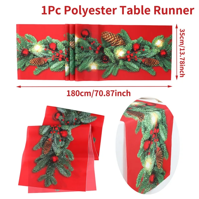 

Рождественская дорожка для стола из полиэстера