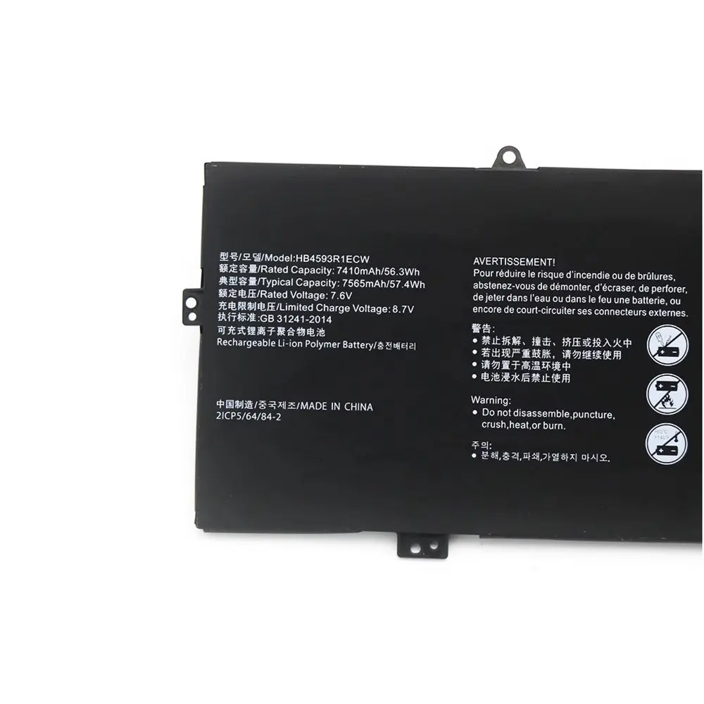 НОВЫЙ аккумулятор для ноутбука HB4593R1ECW Huawei MagicBook 2018/2019 VLT-W50 VLT-W60 VLR-W09 VLR-W19L VLR-W29L KPL-W00