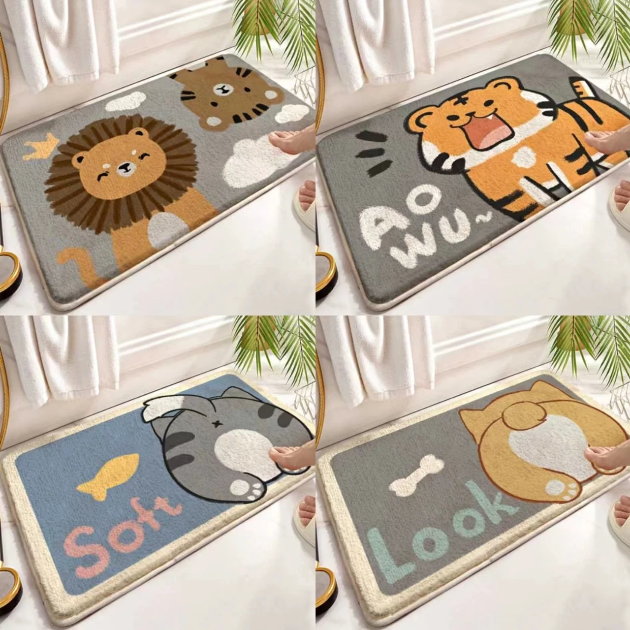 

Anime Bathroom Floor Mats For Living Room Hallway Kitchen Bathroom Carpet On The Floor Mats Front Door Rug Soft Fluffy Carpet