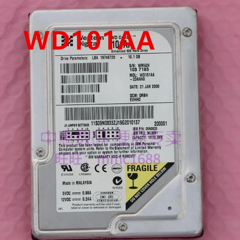 

Original 90% New Hard Disk For WD Caviar 101A 10.1GB IDE 3.5" 5400RPM 2MB Desktop HDD For WD101AA