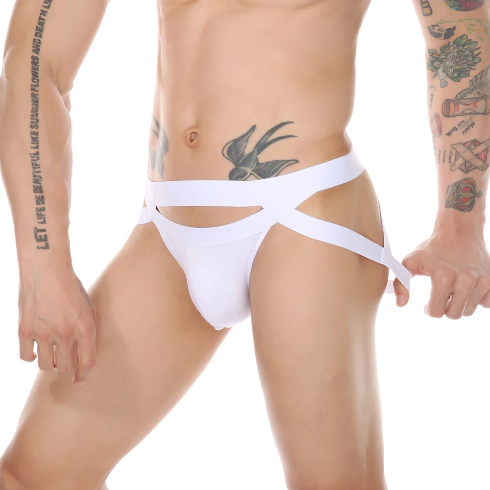 

Hip Raise Men Jockstrap G-String Underwear Sexy Panties Gay Underpants Jock Strap Gay Mens Butt Hollow Thong Elastic Strap Brief
