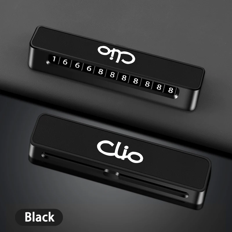 ABS + кожаная автомобильная временная парковочная карта светящаяся с номером