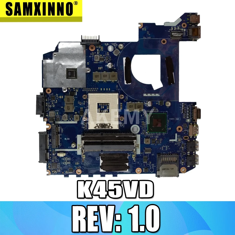 

K45VD Motherboard Rev: 1.0 GT610M/2G For Asus K45V A45V A85V P45VJ K45VM Laptop motherboard K45VD Mainboard K45VD Mothereboard