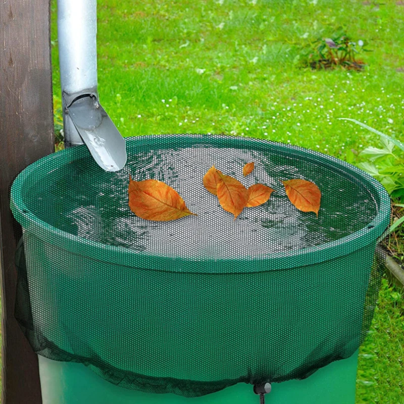 

60/95cm Water Bucket Insect Proof Net Cover Buckets Mesh Cover Tank Raindrop Harvesting Tool Netting For Rain Barrels Collection