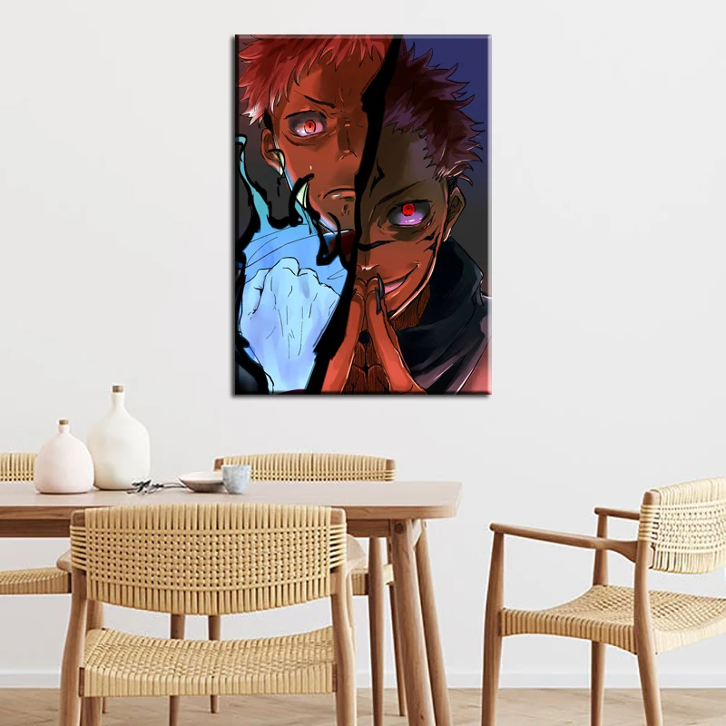 Холст настенный художественный постер картина с принтом аниме классические обои