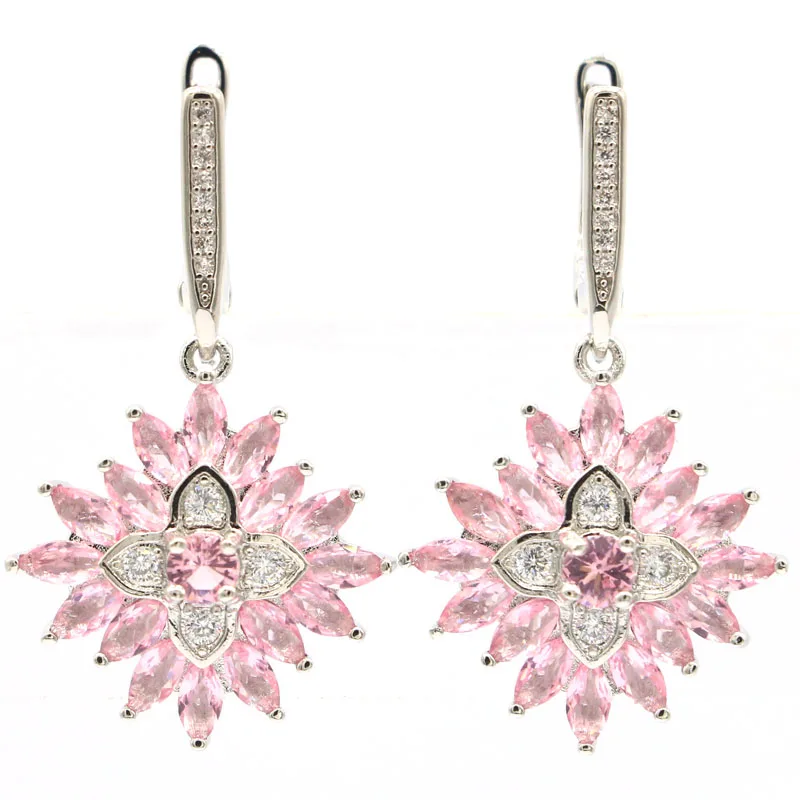 

Серьги из серебра 925 пробы с натуральным турмалином и голубым топазом, 36 х21 мм