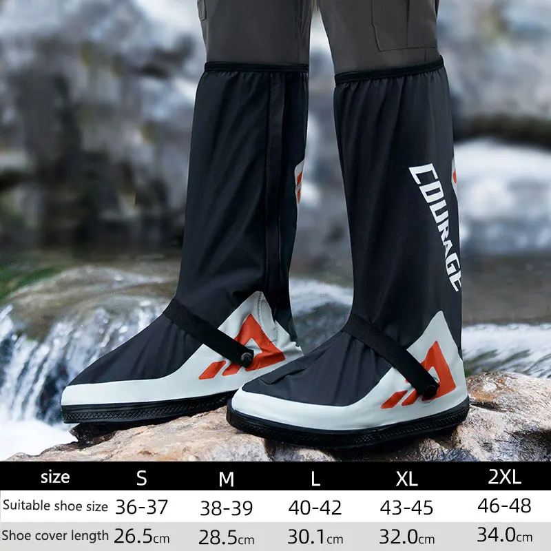 

Чехлы для мотоциклетной обуви, новые чехлы для обуви от дождя на мотоцикле, водонепроницаемая одежда, высокие непромокаемые туфли для мотоцикла, нескользящие мужские чехлы для ног