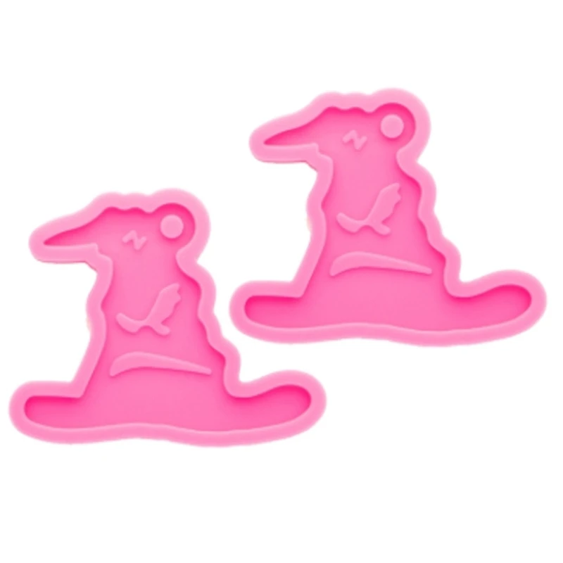 

Witch Hat Shape Keychains Mold DIY Epoxy Craft Necklace Keychain Jewelry Mold Dropshipping