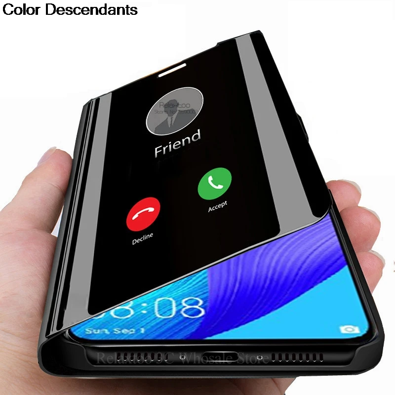 Зеркальный смарт-чехол для huawei honor Nine 5 T, чехол-книжка с подставкой для телефона honor 20 pro nova5 t nova5t nova 5 t, противоударный чехол