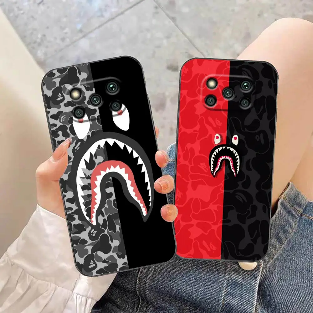 

Чехол для Xiaomi Note 10 Lite Poco X5 M5 M4 C40 F4 X4 X3 M3 F3 GT Pro B-BAPE 4G Black Shark 5 Mix 3 2S 2 4 Funda
