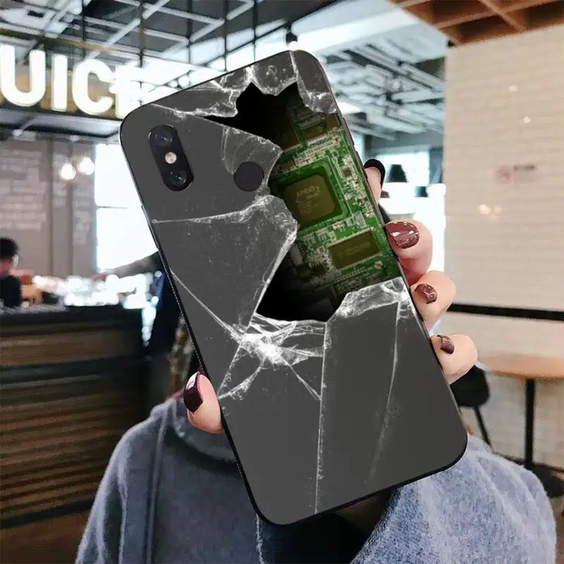 FHNBLJ чехол со сломанным стеклом для телефона Samsung S20 lite S21 S10 S9 plus Redmi Note8 9pro Huawei Y6 -
