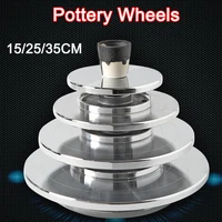 15/25/30CM Aluminum alloy Double Face Use Manual Rotating Pottery Wheel Turntable For DIY Sculpture Clay Ceramic Modeling Tools