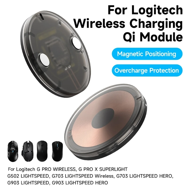 

Беспроводной Магнитный зарядный модуль QI-для Logitech GPW/GPW 2-го поколения-беспроводной модуль зарядки мыши-зарядка монеты F19E