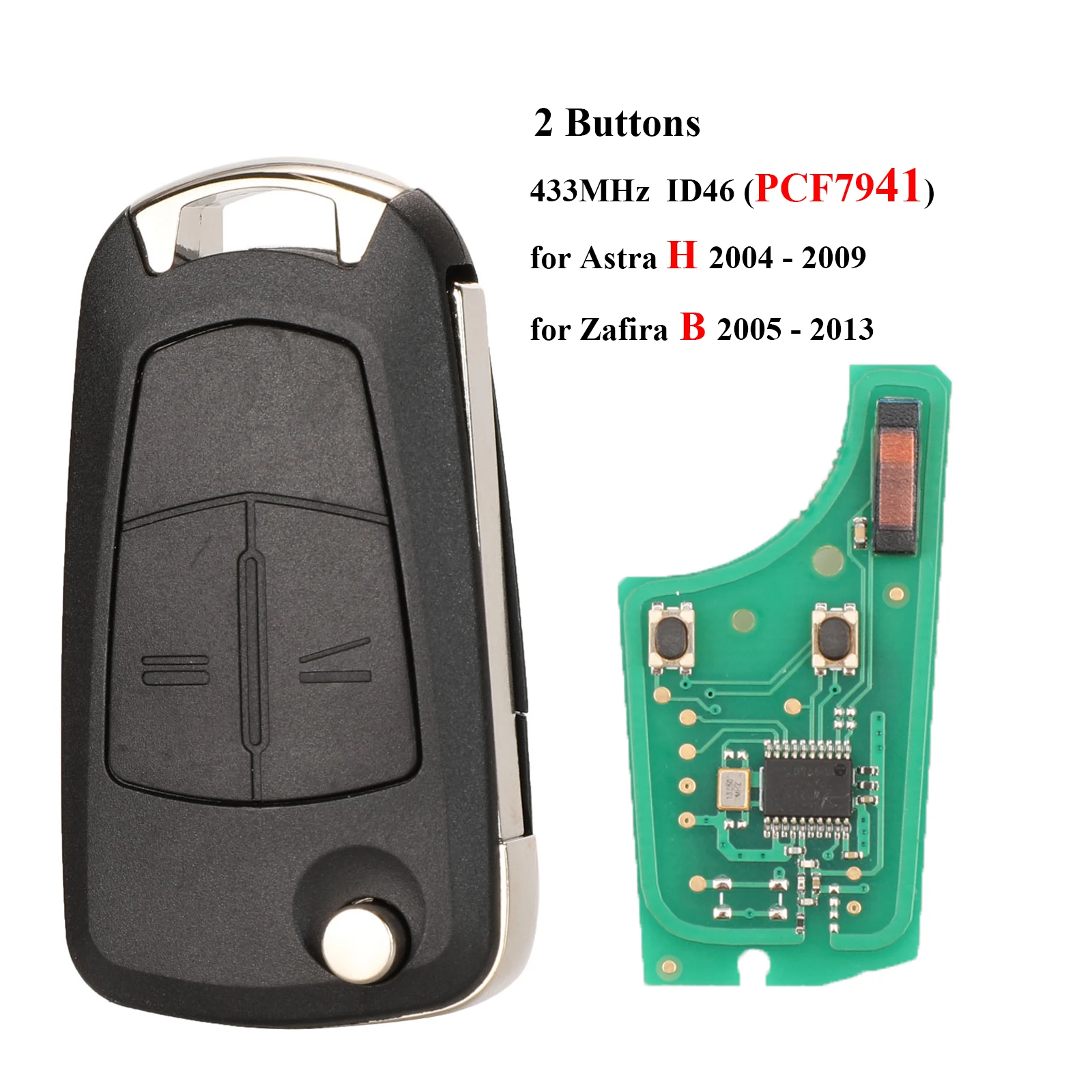 

5 шт. автомобильный пульт PCF7941/PCF7946 ключ Костюм для Opel/Vauxhall Astra H 2004-2009 Zafira B 2005-2013 PCF7946 для Vectra C 2002-2008