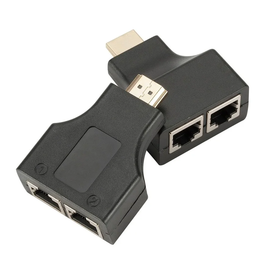 GRWIBEOU 1 пара 1080P HDMI-совместимый двойной RJ45 CAT5E CAT6 UTP LAN Ethernet HD удлинитель