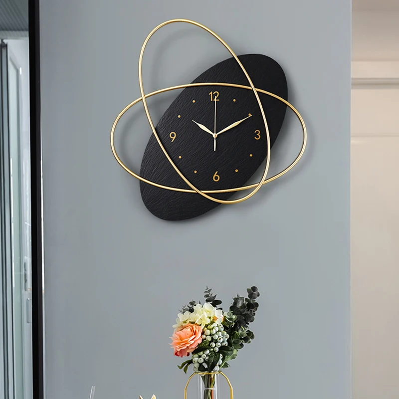 

Minimalist Large Luxury Wall Watch Home Design Creativity Silent Metal Wall Watch Minimalist Horloge Murale Home Saatr LL50WC