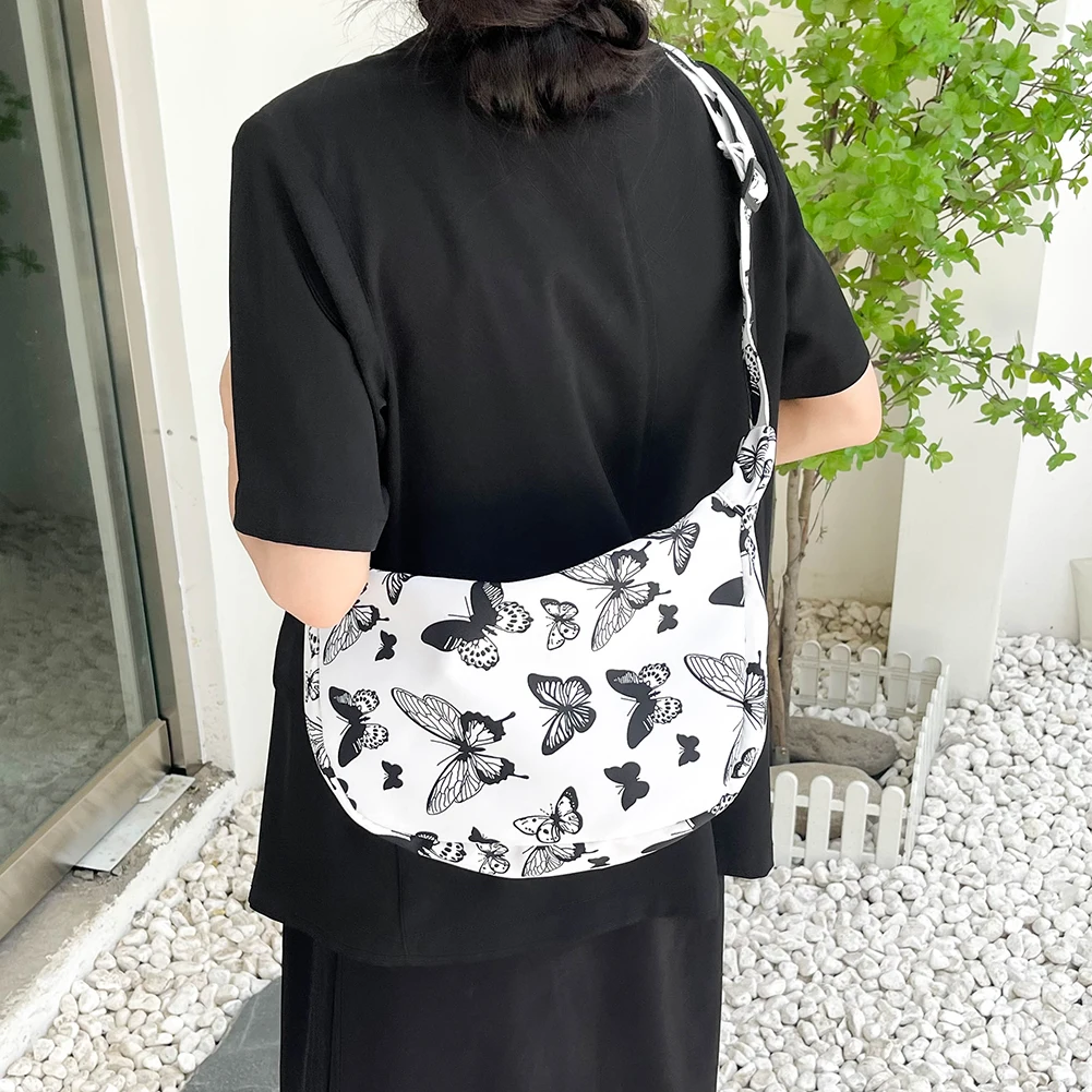 

Дамские сумочки, модные дамские сумочки в форме полумесяца, сумки-тоуты с принтом бабочки, роскошная дизайнерская сумка, модная сумка-мессенджер