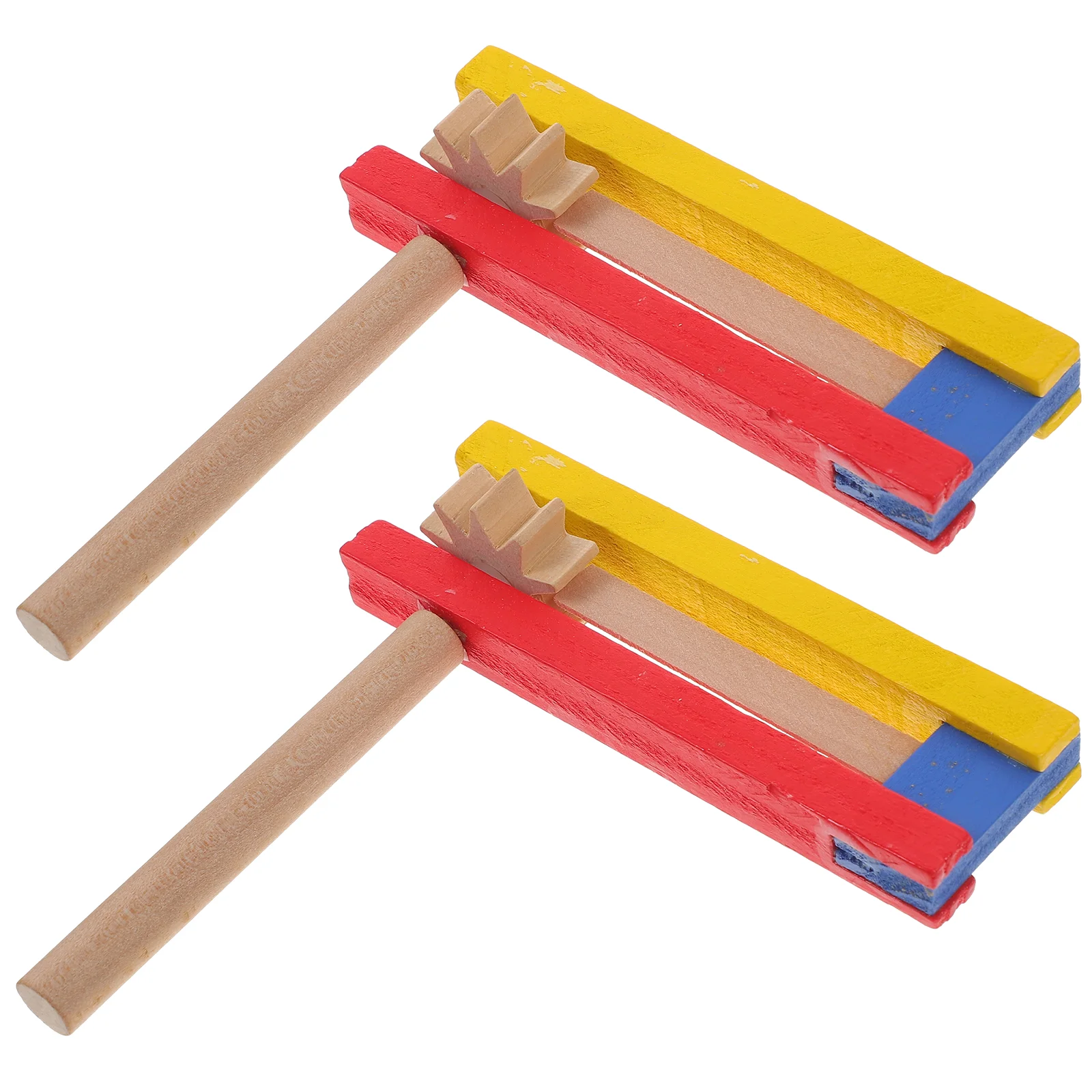 2-шт деревянная рукоятка кастаньета ударный инструмент с длинной ручкой