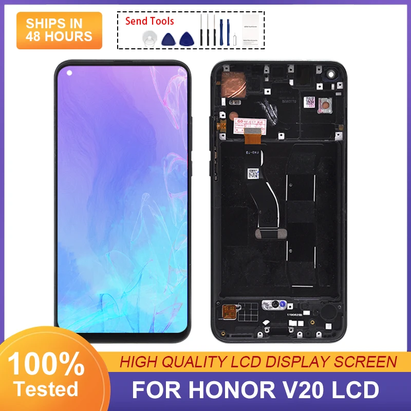 

6.4 Inch Nova 4 Display For Huawei Honor V20 Lcd Touch Screen Digitizer PCT-L29 View 20 Assembly With Tools Free Shipping 1Pcs