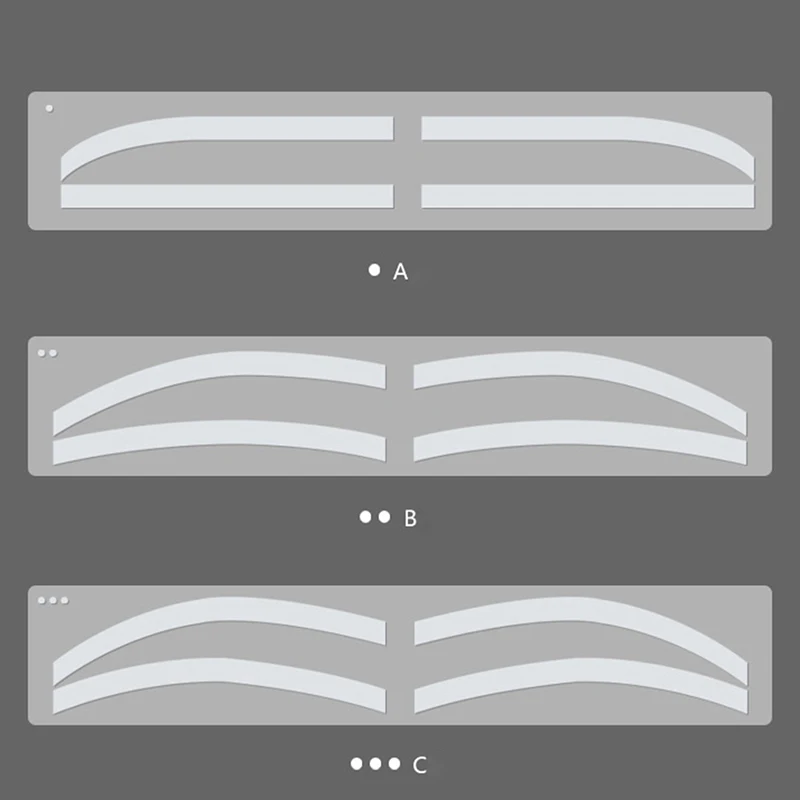 6 пар одноразовые трафареты для бровей