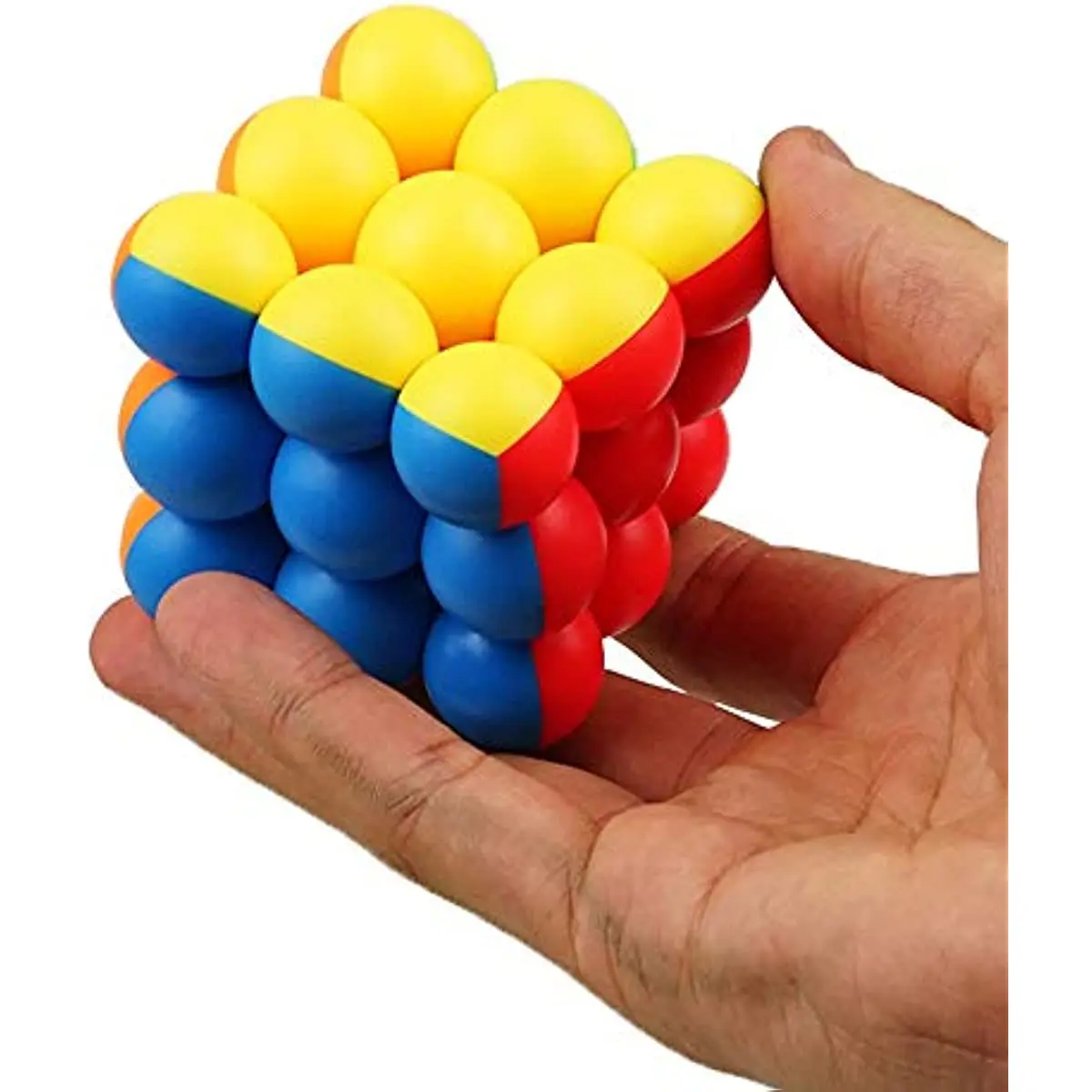 RainbowBox 3x3x3 Magic Cube Stickerless Round Bead Speed Cube Puzzle Toys Creative Decompression Kids Gift