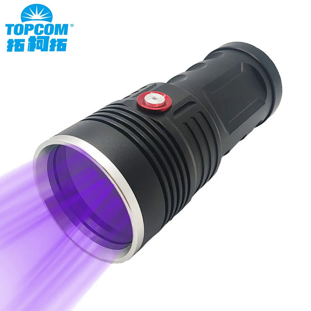 

TopCom 60W UV Flashlight Detector Pet Urine Stains Cat Tinea Leak Ore Hunting Marker Usb Charging Ultraviolet Torch Light