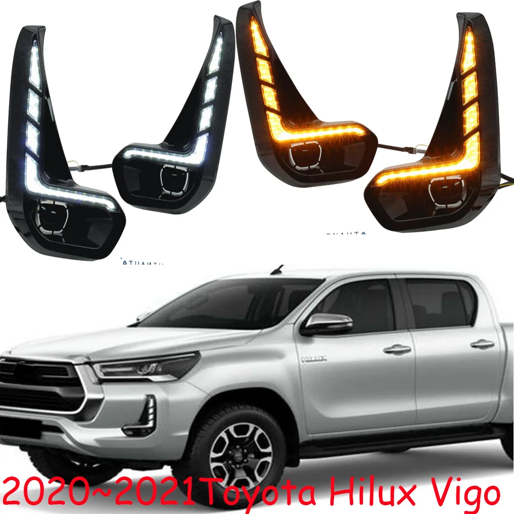 

Автомобильный бампер, фасветильник Hilux Vigo, дневсветильник 2020 ~ 2021Y DRL, автомобильные аксессуары, светодиодные фары для Hilux Vigo, противотуманные фары