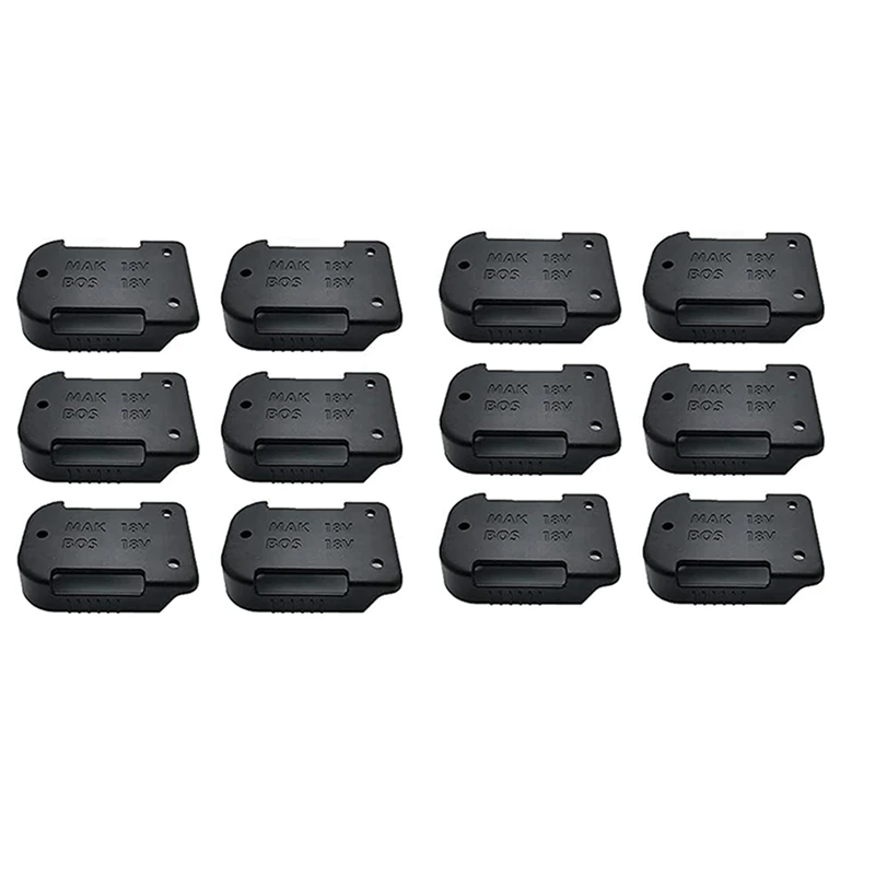 

12 Pack Battery Mounts Holder For Makita 18V Battery,Also For Bosch 18V Battery Mounts/Belt Clip,Wall Battery Holder