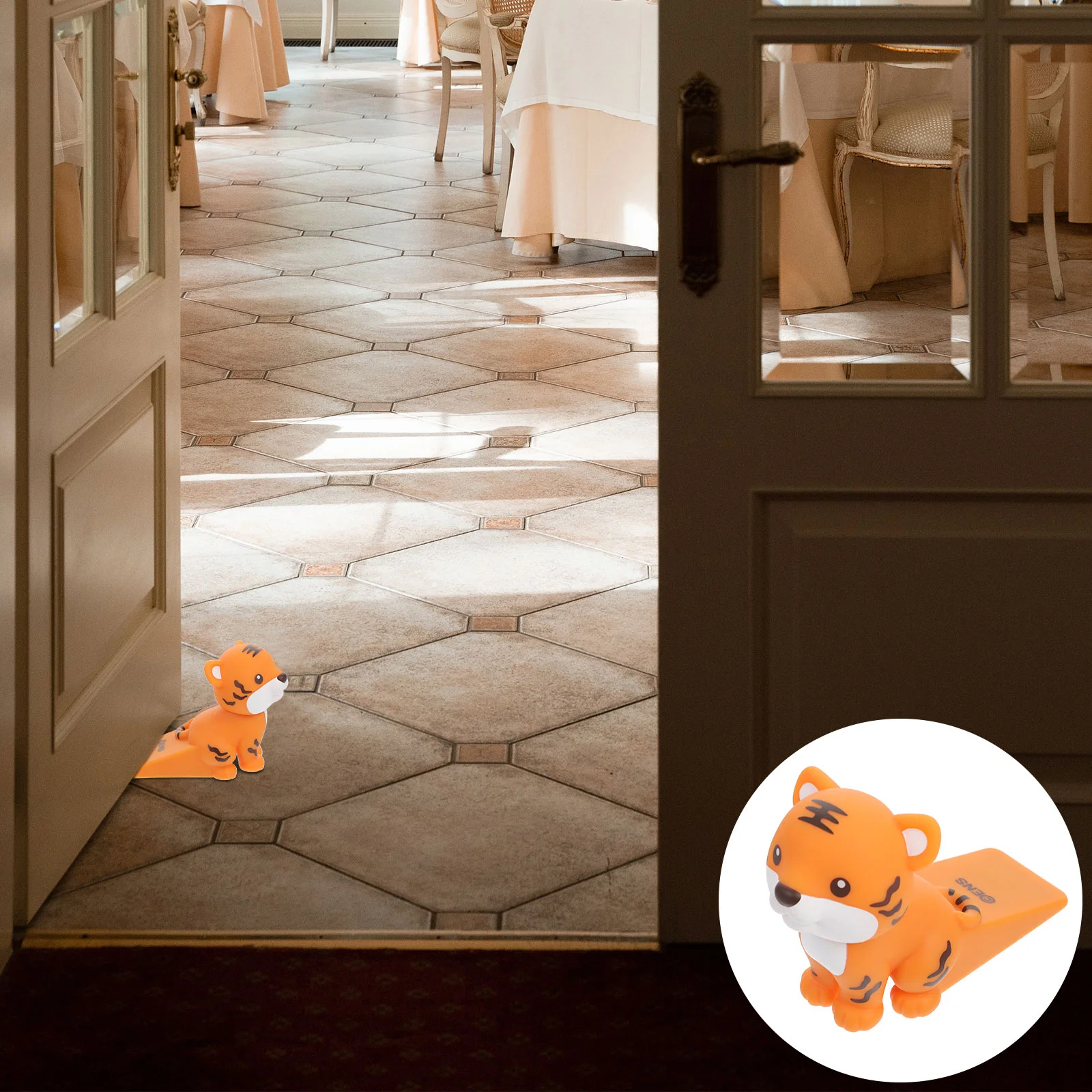 

Sturdy Tiger Door Wedge Tiger Punch-Free Door Stop Anti-Collision Door Stop