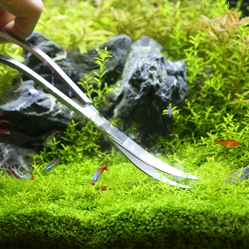 Aquarium Tools Set Scissor Tweezers Plants Wave Scissors Grass Stainless Cleaning Fish Tank Shovels Accessories |
