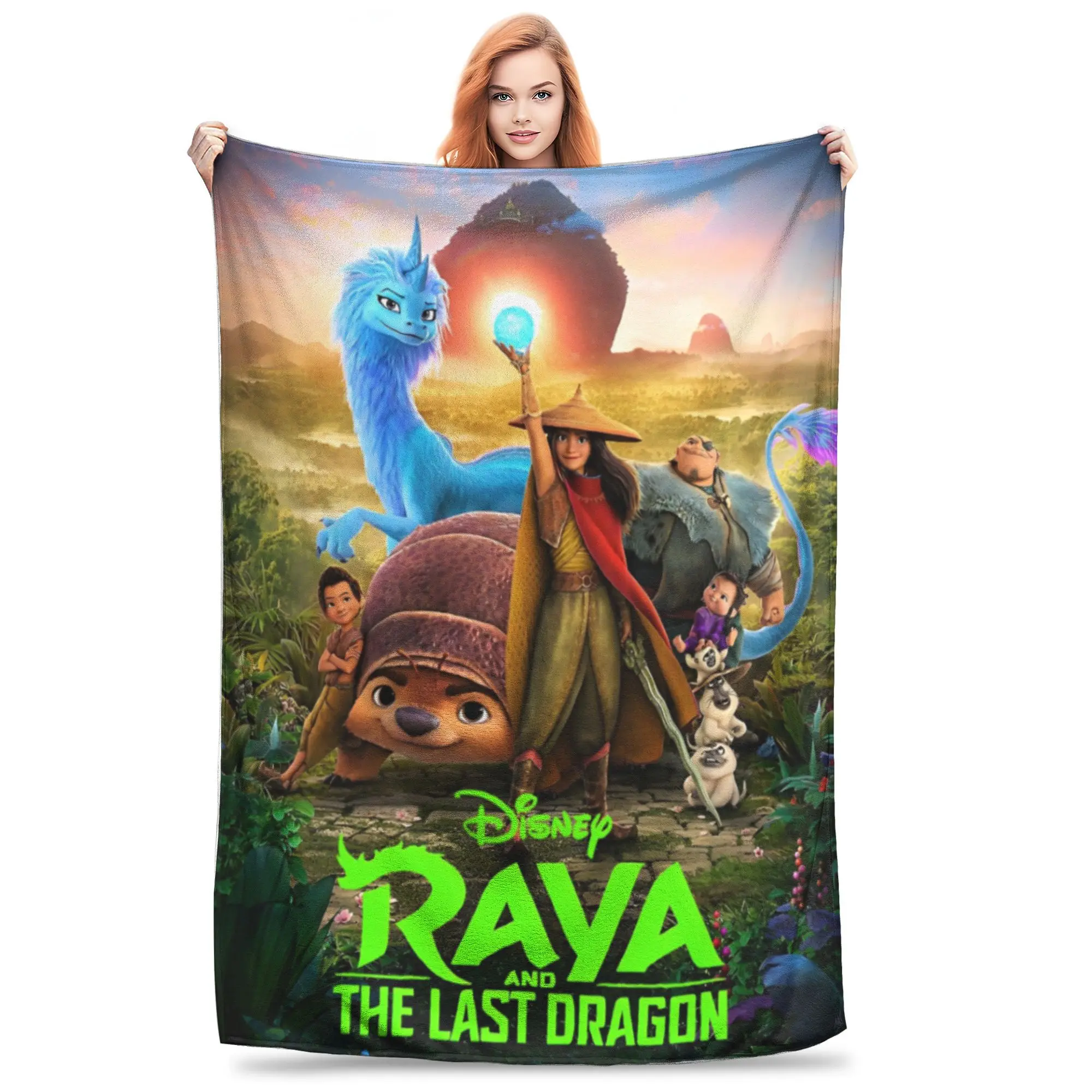 Одеяла Рая и последний дракон фланелевое винтажное теплое одеяло для