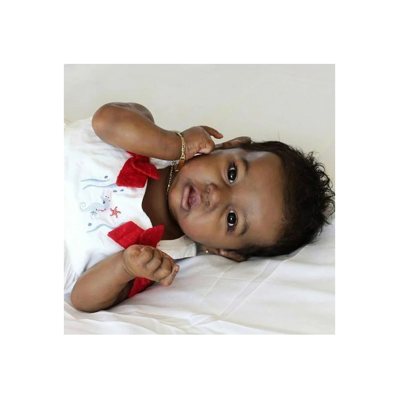 

Реалистичная силиконовая виниловая Кукла Новорожденный Малыш 12/22 дюйма реалистичные куклы Новорожденные с красивой одеждой детский игров...