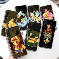 one piece pokemon pikachu coque phone case for p30 p40 lite p20 p10 p50 mate 20 30 40 10 pro luxury pattern customized soft cove