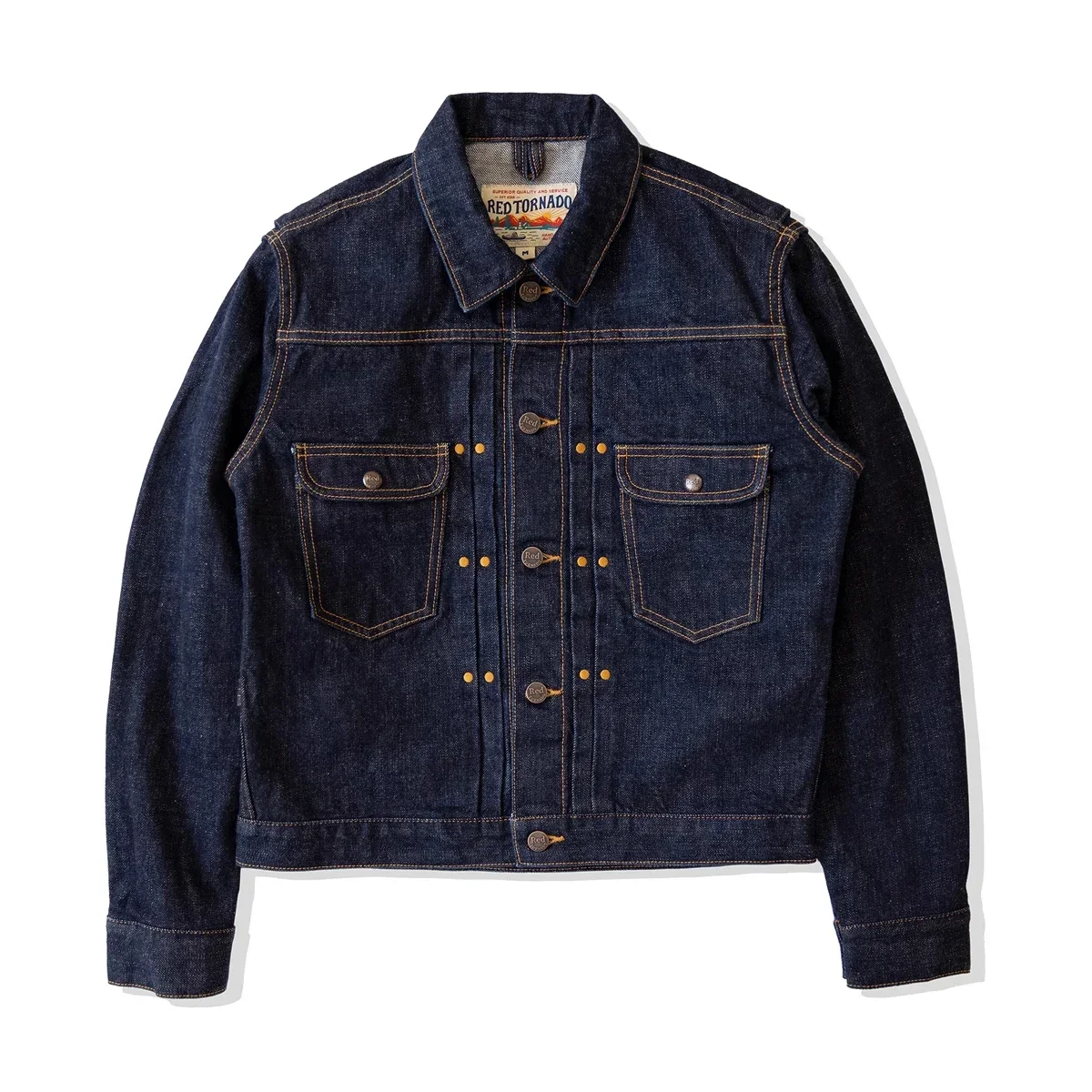 Красная джинсовая куртка Tornado 11MJ Selvedge мужская прочная одежда верхняя в стиле