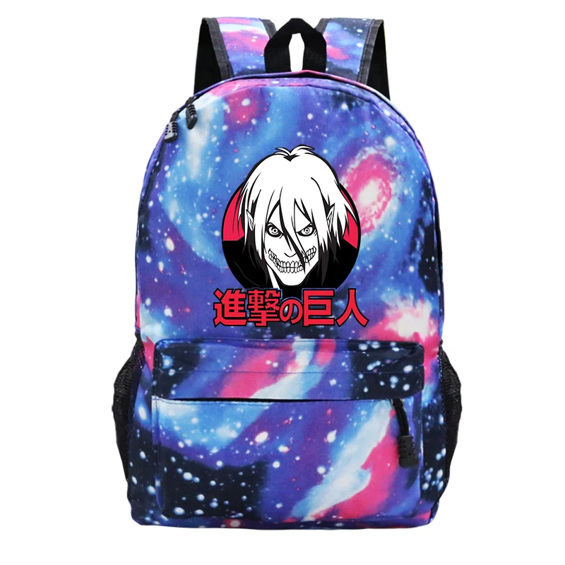 

Eren Jaeger Titan Backpacks New Fashion Student Shcoolbags Casual Harajuku Shoulders Bags Attack on Titan Anime Backpack Men