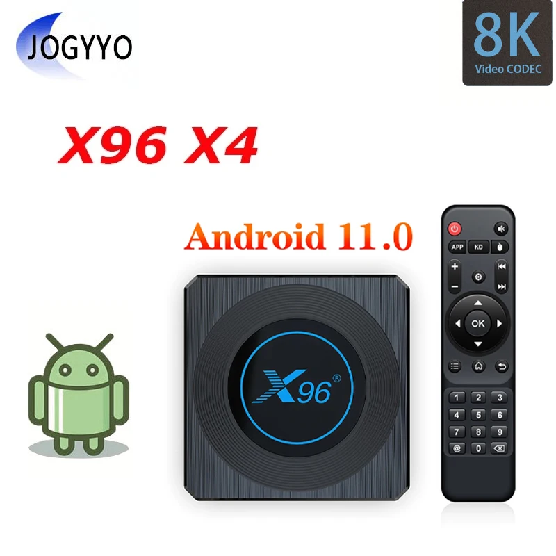 

X96 X4 HD 8K Smart Set Top Box Android 11.0 Allwinner Amlogic S905X4 TV Box 5G 2.4G Wifi 4G 64GB Quad Core Media Player