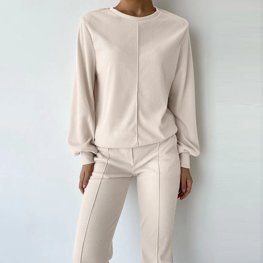 2022 Autumn Long Sleeve Long Pants Pajamas Set Women Wholesale Fashion Silk Satin Two-piece Pj Sets Sleepwear Loungewear Pijama