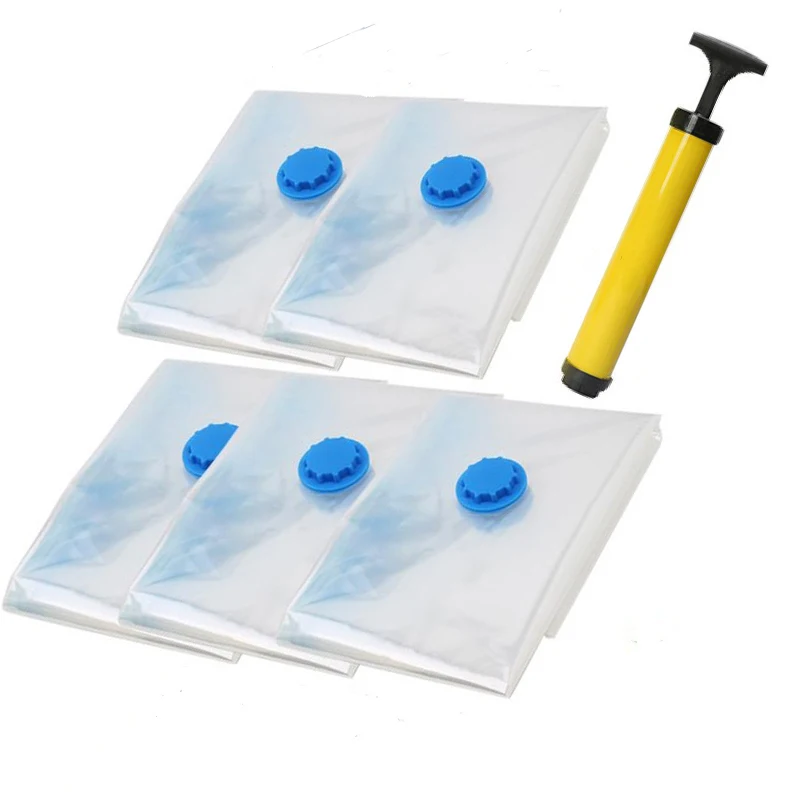 

3Pcs Vacuum Bags OrganizerQuilts Clothes Foldable Convenient Transparent Storage Bag Seal Compressed Moisture-Proof Home Sack