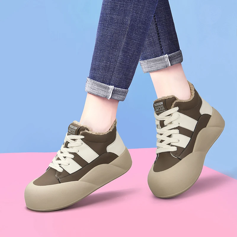 Женские ботинки для снежной погоды повседневная обувь женская бега кроссовки