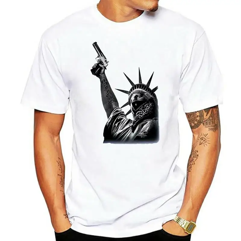 

Мужская футболка с коротким рукавом и тату-рисунком