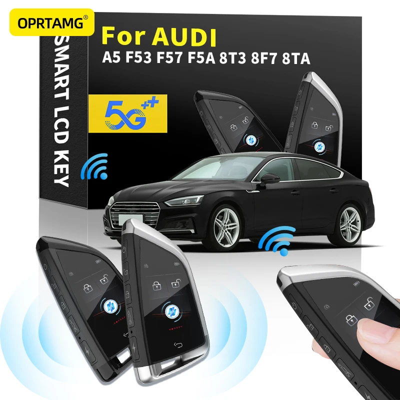 

Пульт дистанционного управления, ЖК-экран для автомобиля с безключевым ключом для Audi A5 F53 F57 F5A 8T3 8F7 8TA 2000-2019 2020 2021 2022