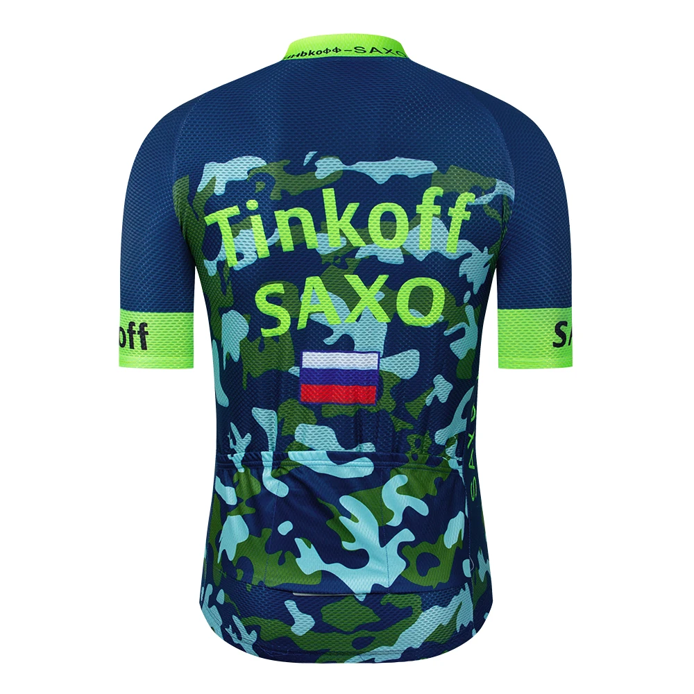 Комплект одежды для велоспорта Tinkoff Saxo Bank летняя дышащая майка с коротким рукавом