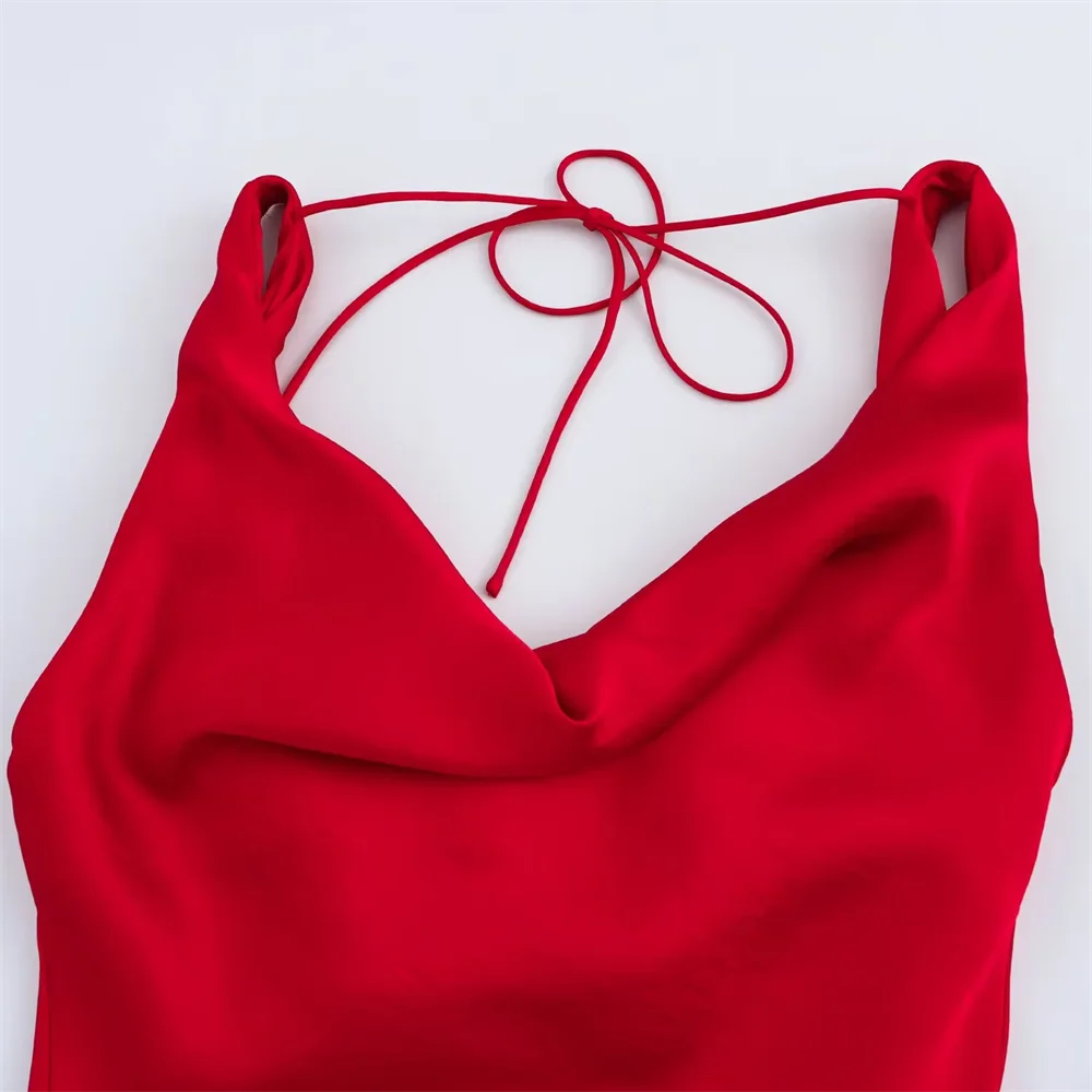 Женские платья Taop&ampZa 20250 красные шелковые