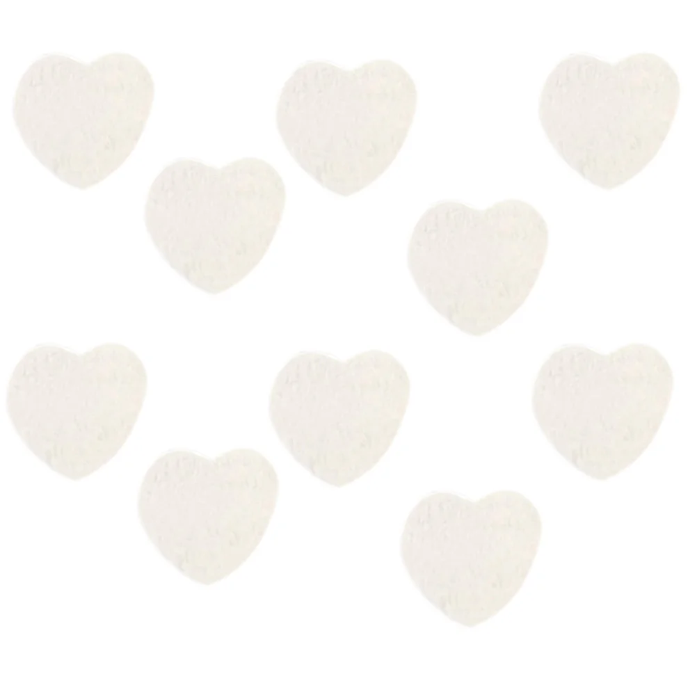 

100 Pcs Natural Heart Shaped Wood Chips for Wedding Crafts DIY-2.1x2cm(White)