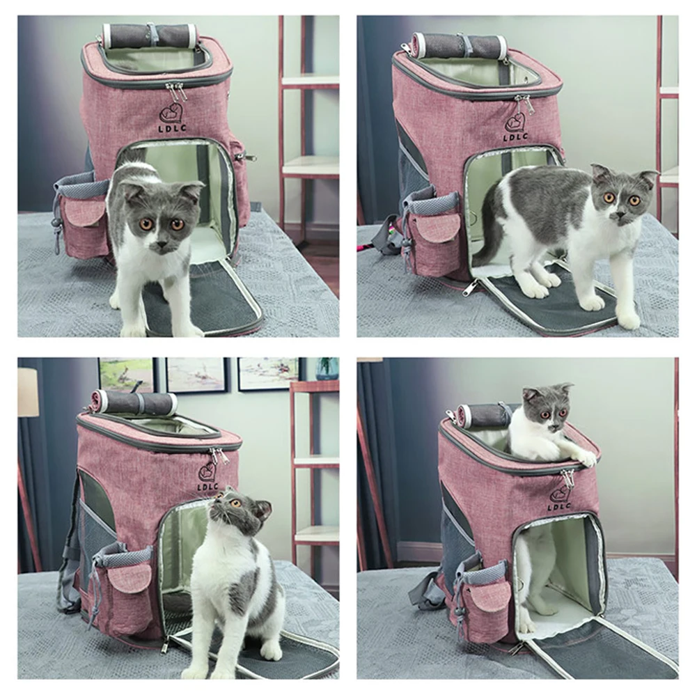 

Складной уличный рюкзак для кошек и собак, дышащая светоотражающая полоска из ткани Оксфорд, с защитой от ударов