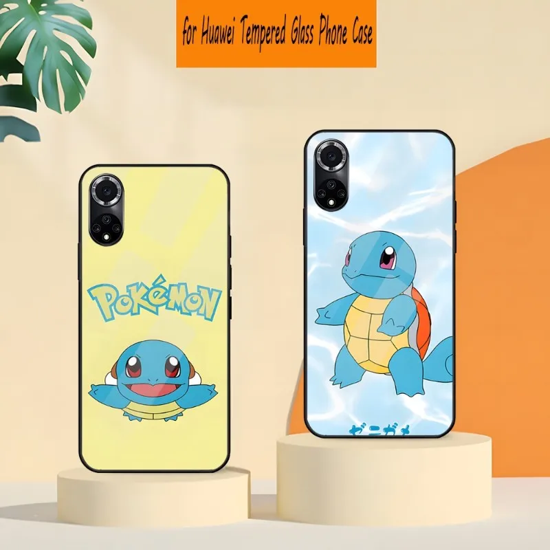 

Pokémon Squirtle Phone Case Tempered Glass For Huawei P30 P40 P50 P20 P9 Smartp Z Pro Plus 2019 2021 And Colorful Cover