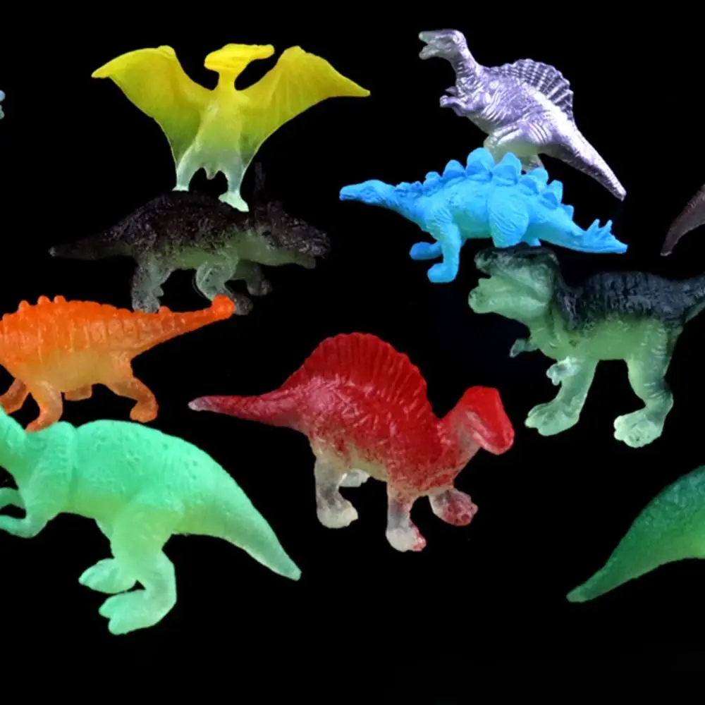 

Dinosaur Glow in The Dark Dinosaur Toys Action Figure Ornament Noctilucent Dinosaur PVC Colorful Noctilucent Simulation Dinosaur