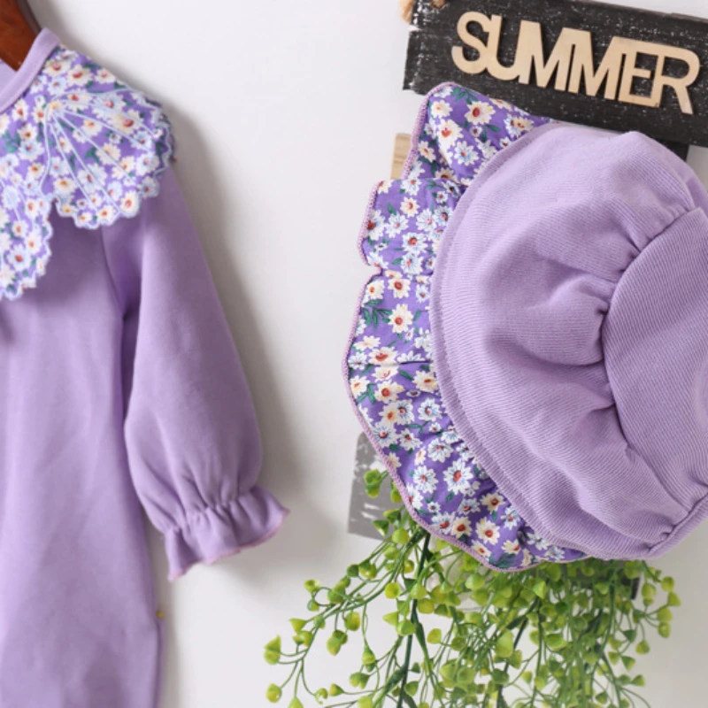 Детский однобортный комбинезон с длинным рукавом на возраст 0-18 месяцев |