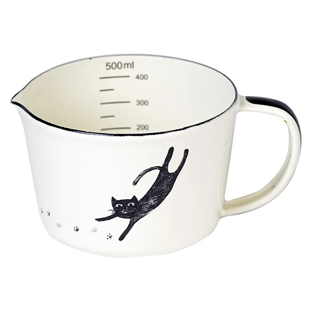 

Enamel Mugs Durable Water Mugs Water Storage Cup Precise Measuring Cup Cup